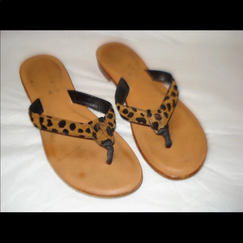 Cheetah print sandals